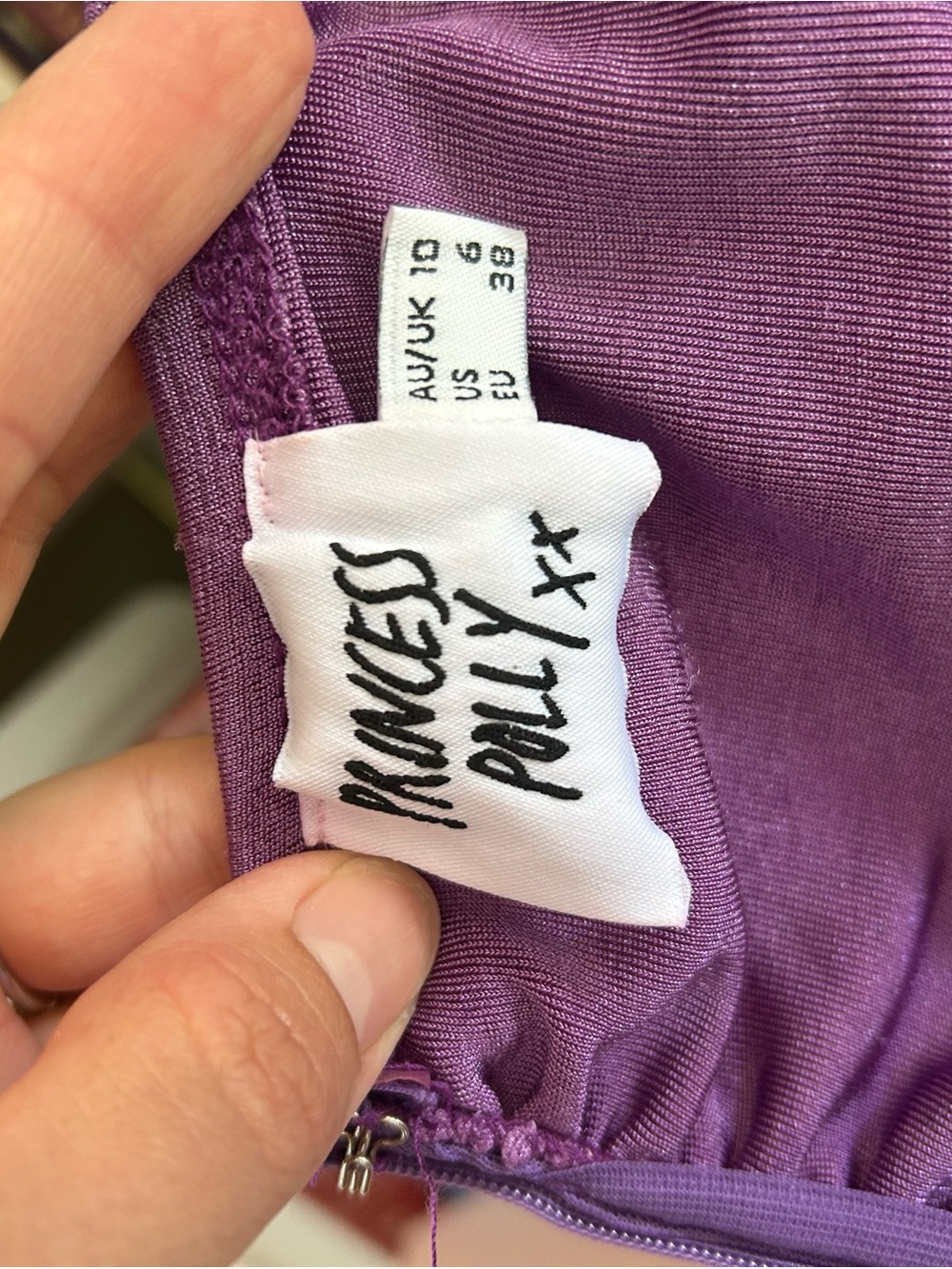 Princess Polly Purple Tie-Front Cutout Romper - Picture 6 of 6